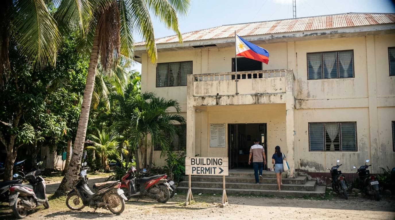 Municipal hall in General Luna, Siargao for building permit applications