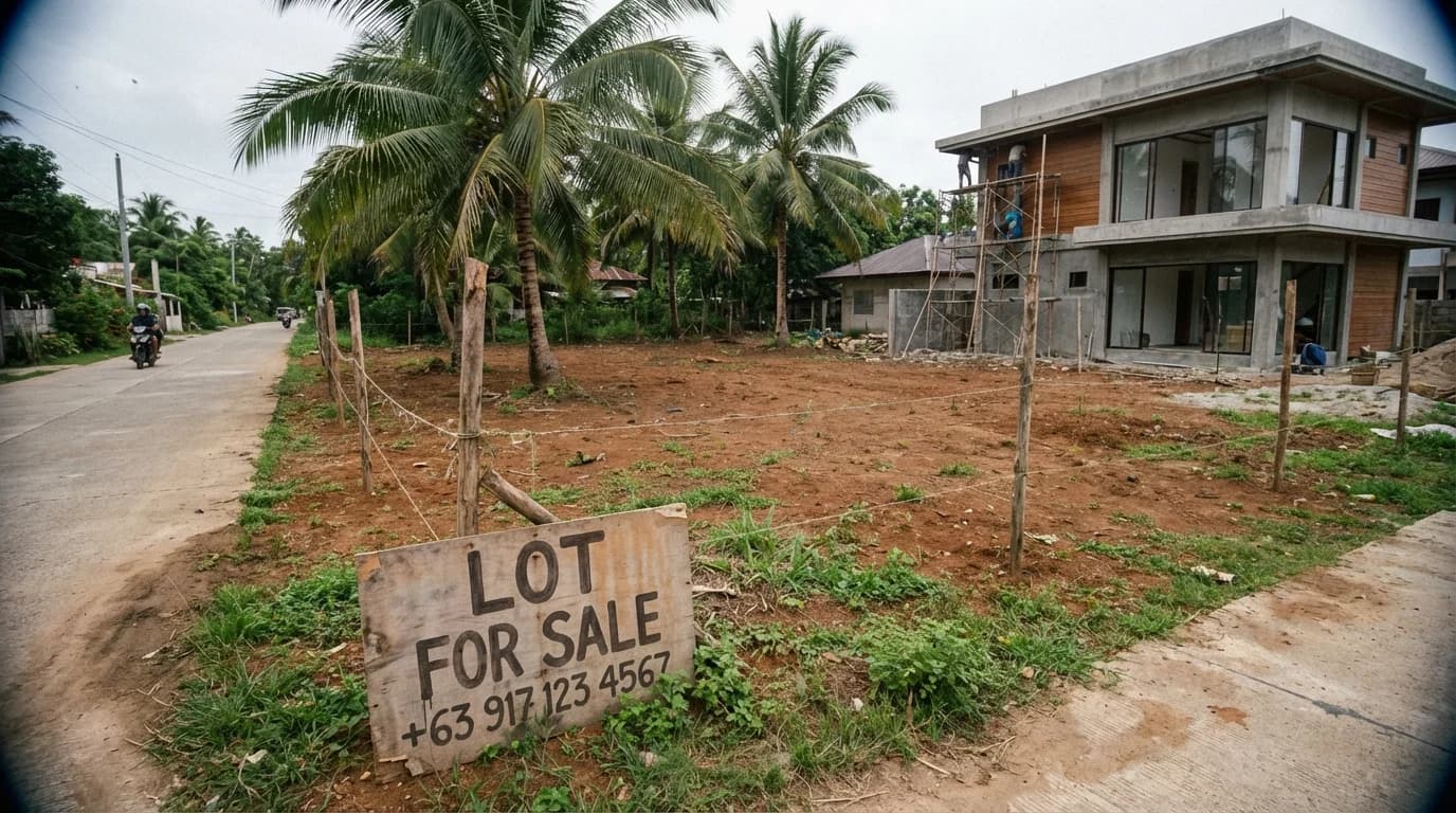 Modern villa on Siargao island with tropical garden and pool