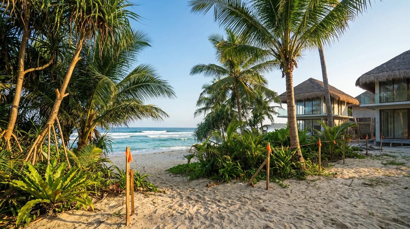 Beachfront lot for sale on Siargao island